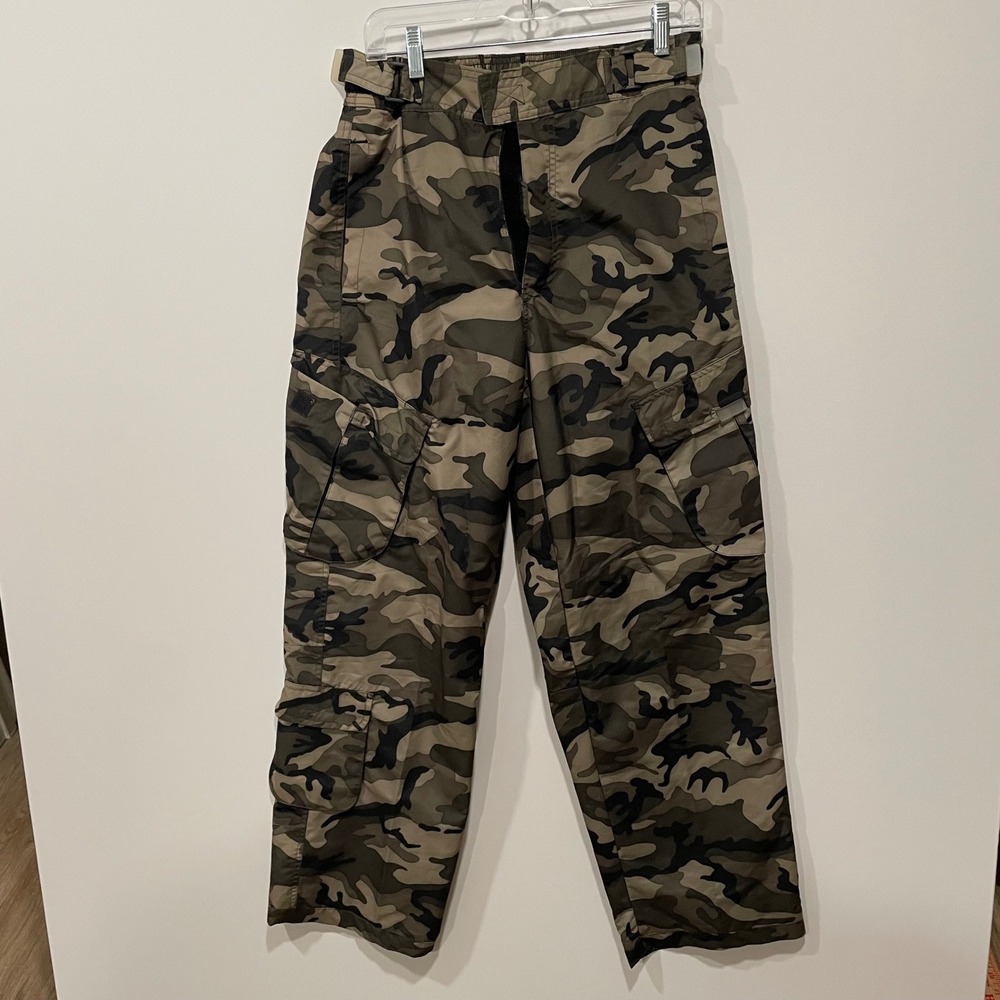 Athletic Works Camo Cargo Pants‎ Mens Small Green Casual Military Army